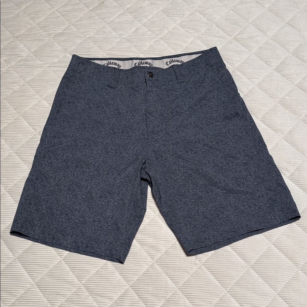 Callaway Charcoal Grey & Black Golf Shorts Men’s Size 32 Excellent Shape